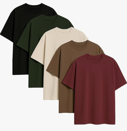 Kit 5 Camisetas Oversized Diversas